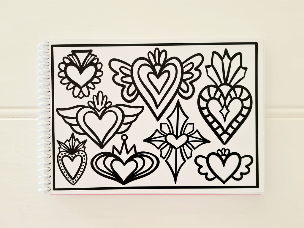 Colour Me In - Love Hearts