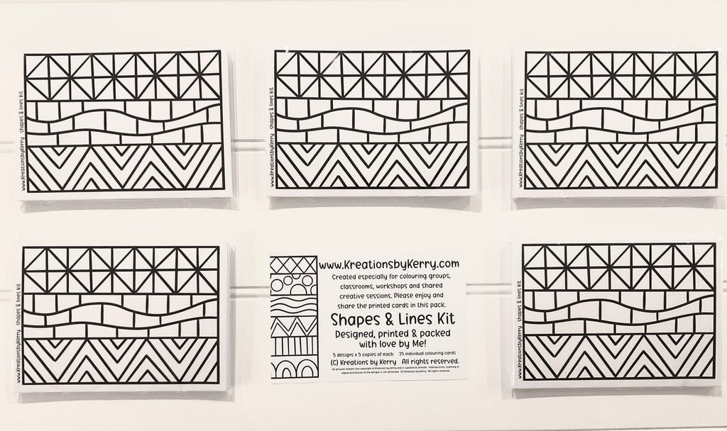 Shapes & Lines Kit - Colour Me in