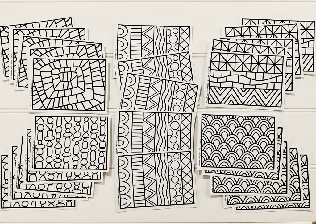 Shapes & Lines Kit - Colour Me in