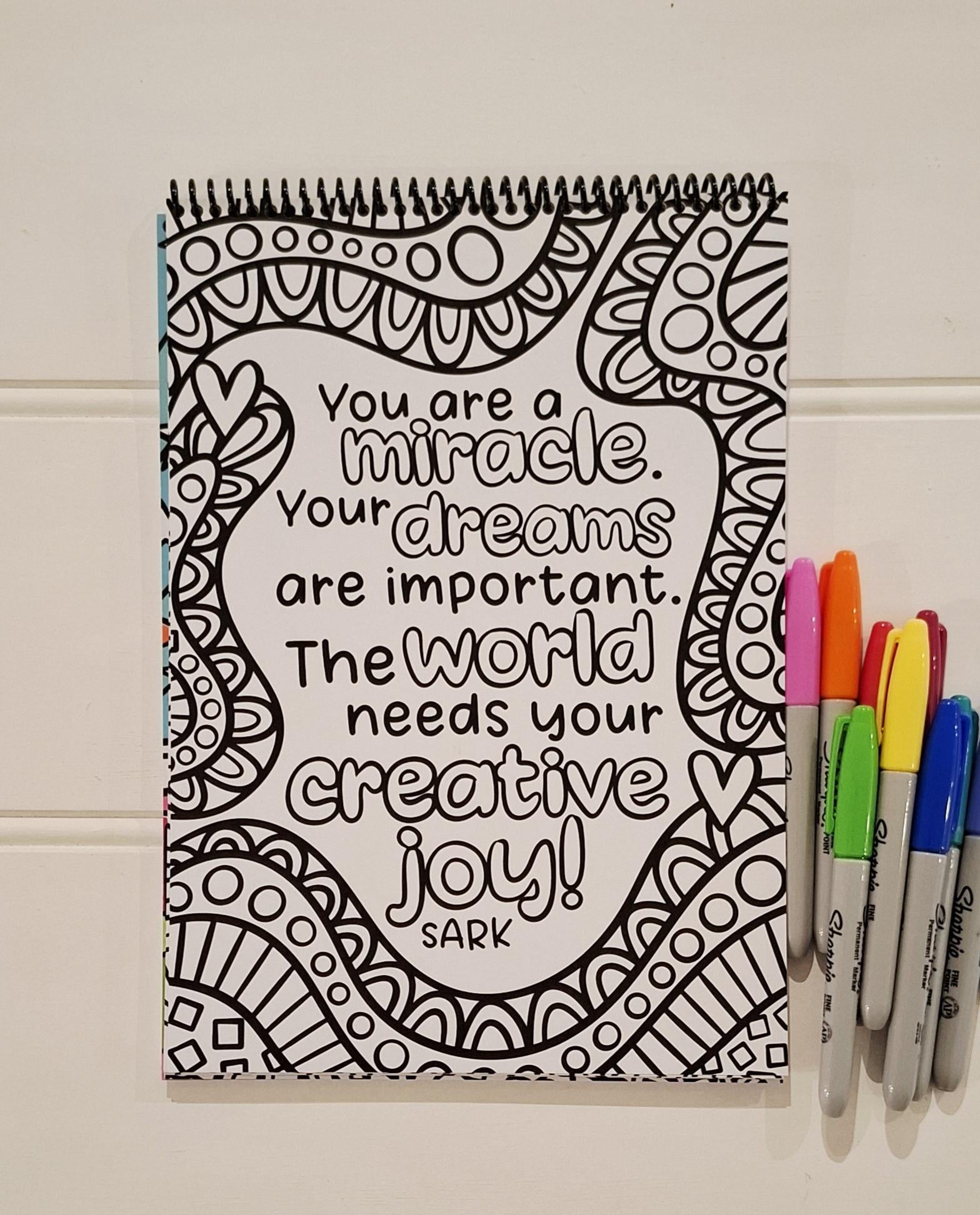 Colour Me In #BigBook3 - Positive Quotes